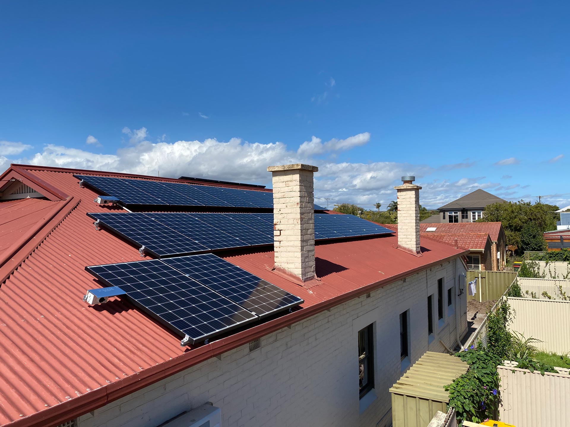 Solar array on roof at Glenelg